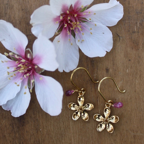 apple blossom earrings - Portobello Lane