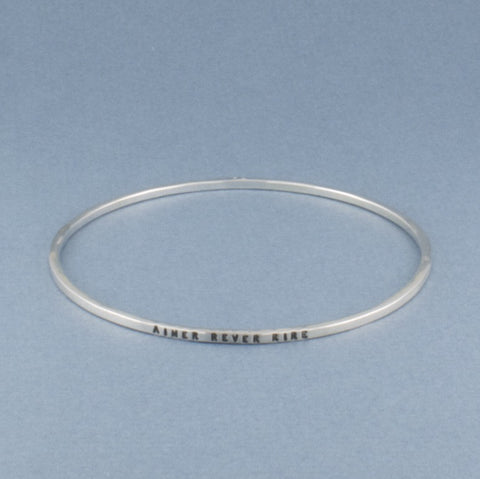 aimer, rêver, rire bracelet jonc - Portobello Lane