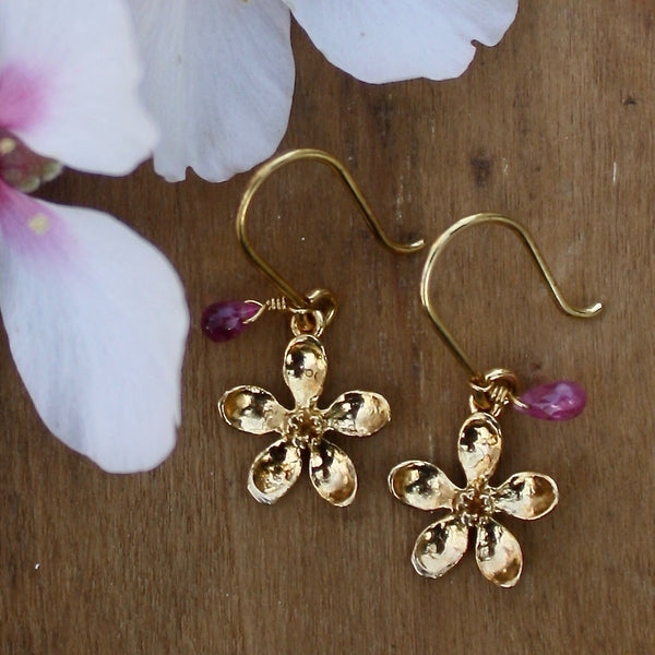apple blossom earrings - Portobello Lane