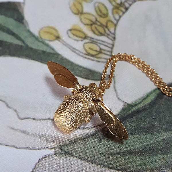 bumblebee necklace gold - Portobello Lane
