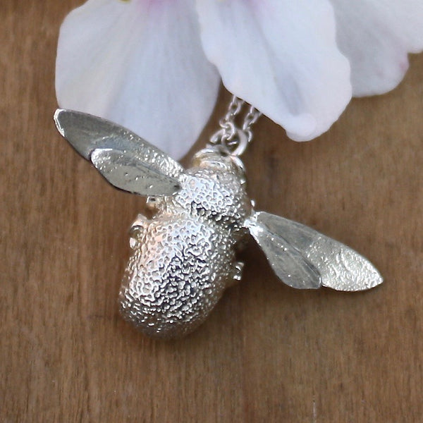bumblebee necklace silver - Portobello Lane