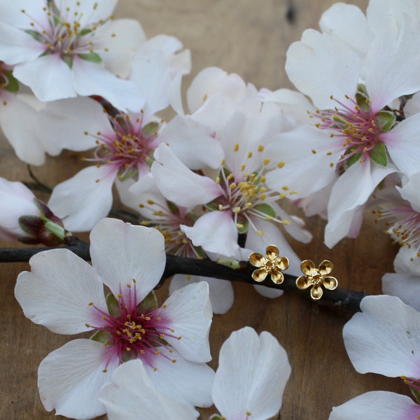 apple blossom stud earrings - Portobello Lane