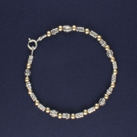 silver & gold bracelet - Portobello Lane