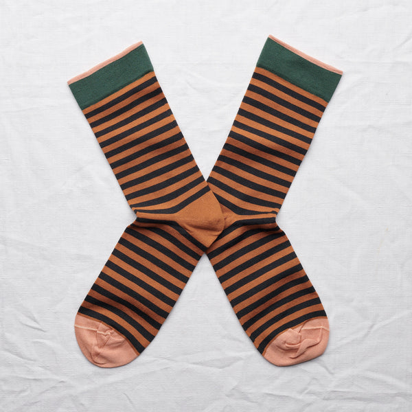 socks caramel stripe - Portobello Lane