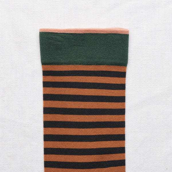 socks caramel stripe - Portobello Lane