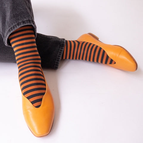 socks caramel stripe - Portobello Lane