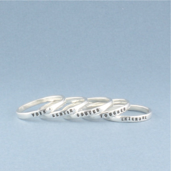 five senses ring set - Portobello Lane