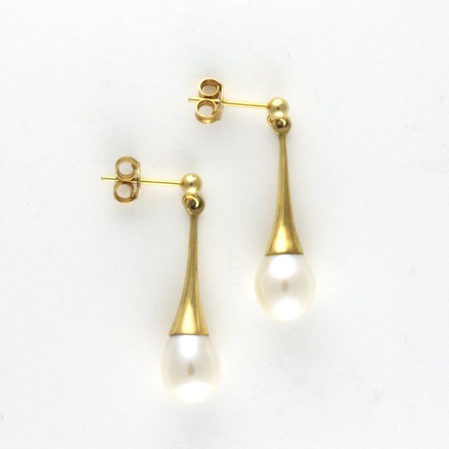 cone pearl earrings - Portobello Lane