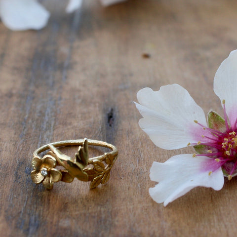 swallow and flower ring - Portobello Lane