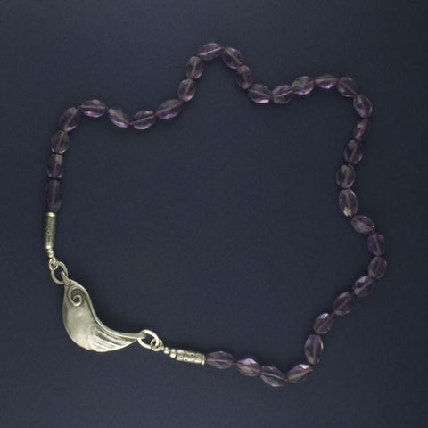 bird necklace with amethyst - Portobello Lane