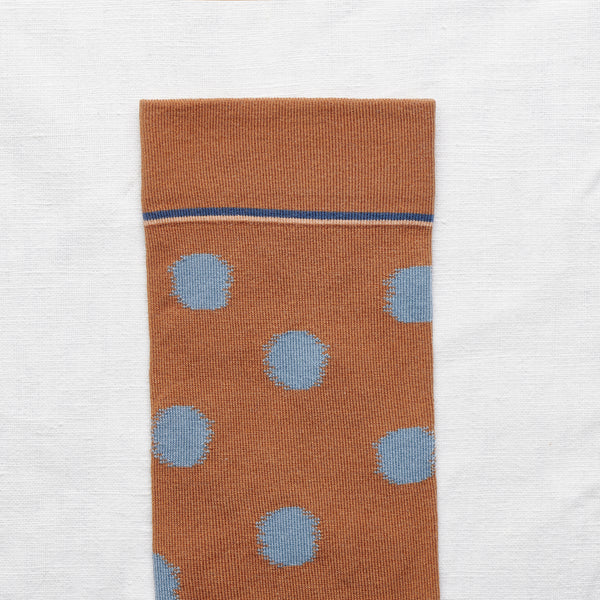 socks polka dot caramel - Portobello Lane