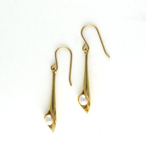 mini lily earrings pearl - Portobello Lane