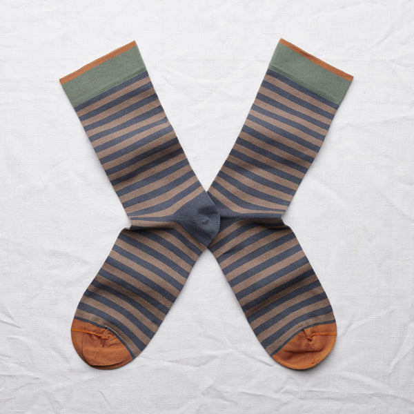 socks steel stripe - Portobello Lane