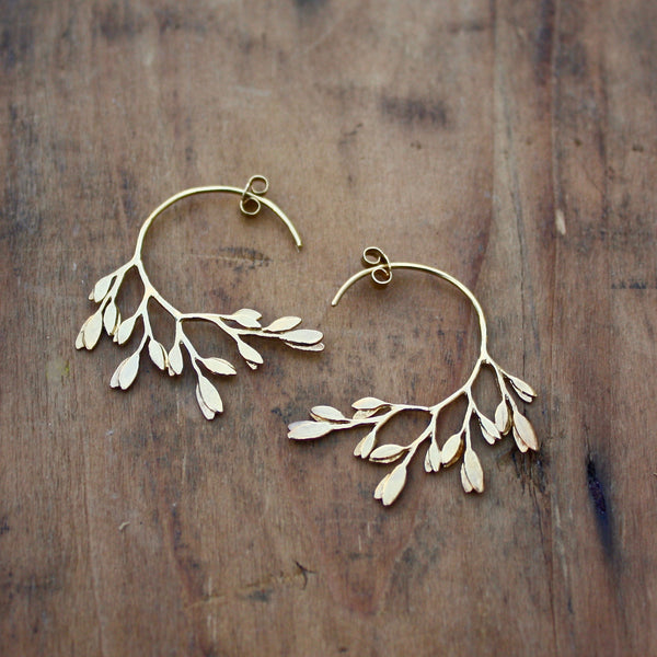 sun blossom leaf earrings - Portobello Lane